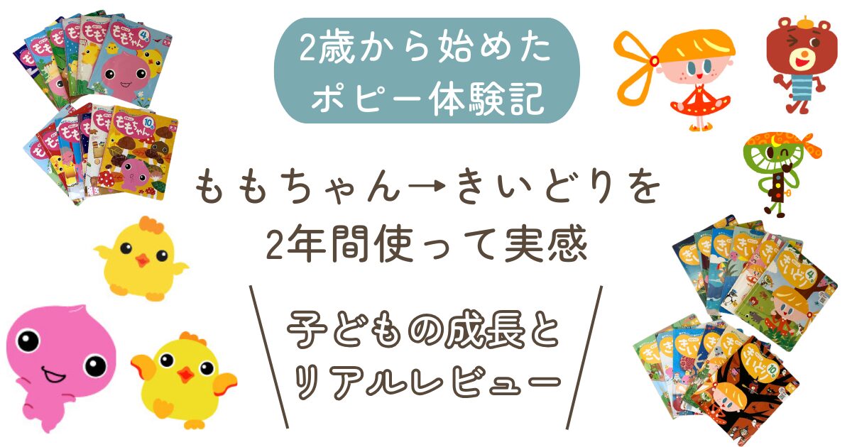 幼児ポピー　2年間レビュー　アイキャッチ